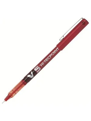 Pilot V5 Hı-tecpoınt 0.5 Roller Kalem Kırmızı Bx-v5