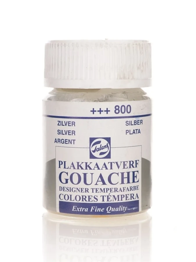 Talens 16 Ml Guaj Boya Şişe 800 Gümüş