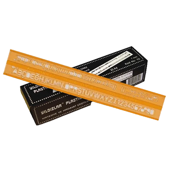 Yıldızlar 0.7 Mm Teknik Yazı Şablonu 53