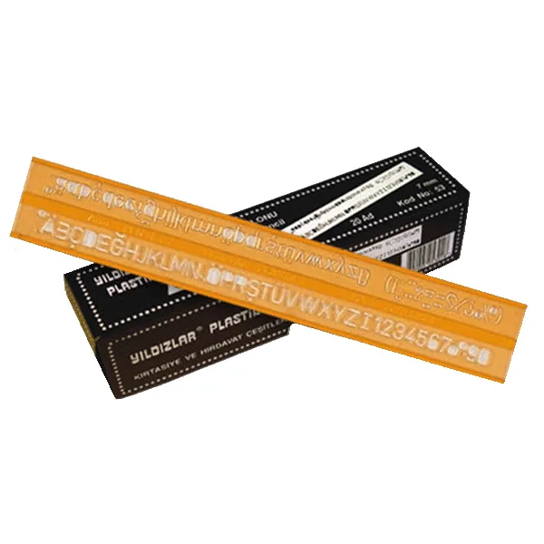 Yıldızlar 0.7 Mm Teknik Yazı Şablonu 53
