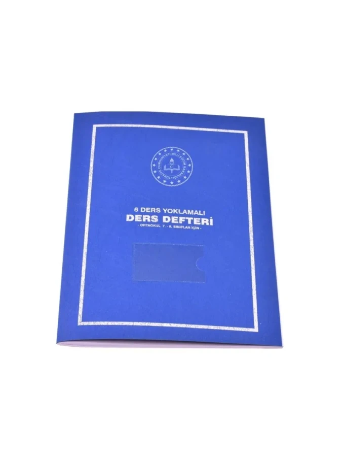 Gülpaş 6 Ders Yoklamalı Ders Defteri Ortaokul İçin Pp Kapak 389