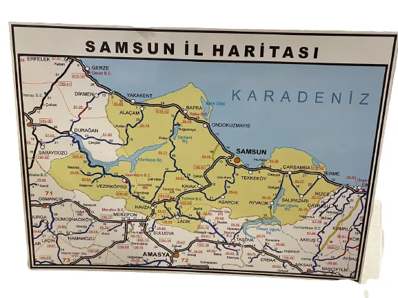 Unıversal 50x70 Samsun İl Haritası