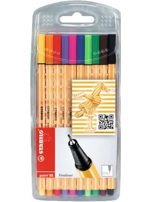 Stabilo Point 88 Keçeli Kalem 10 Renk 8810