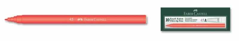 Faber Castell Keçeli Kalem Kırmızı 45