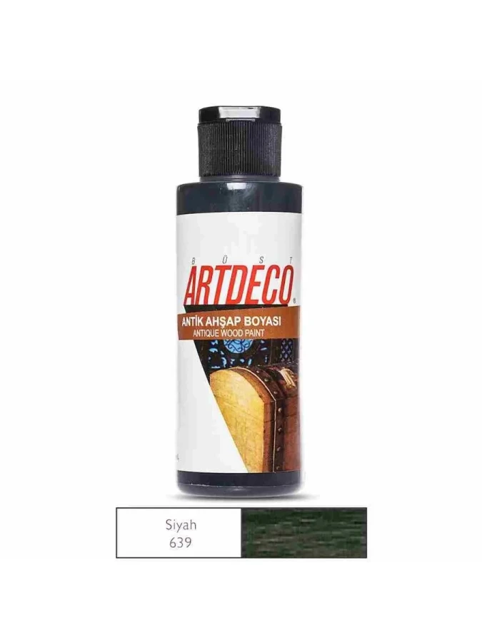Artdeco 120 Ml Antik (eskitme) Ahşap Boyası Siyah 26r-639