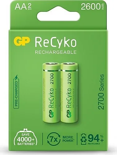 Gp Aa 1.2v 2600mah Şarjlı Pil 2 Li