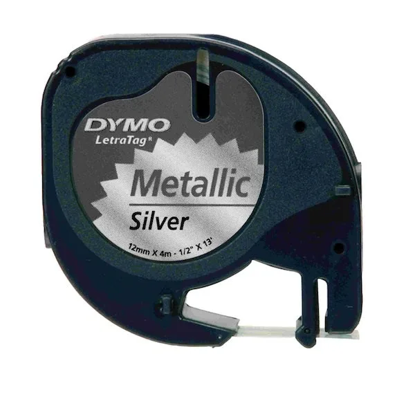 Dymo 12 Mmx4m Metalik Şerit Gri 0721730