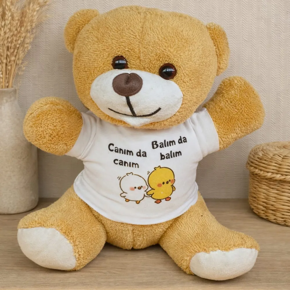 Canım da Canım Balım da Balım Tişörtlü Peluş Ayıcık
