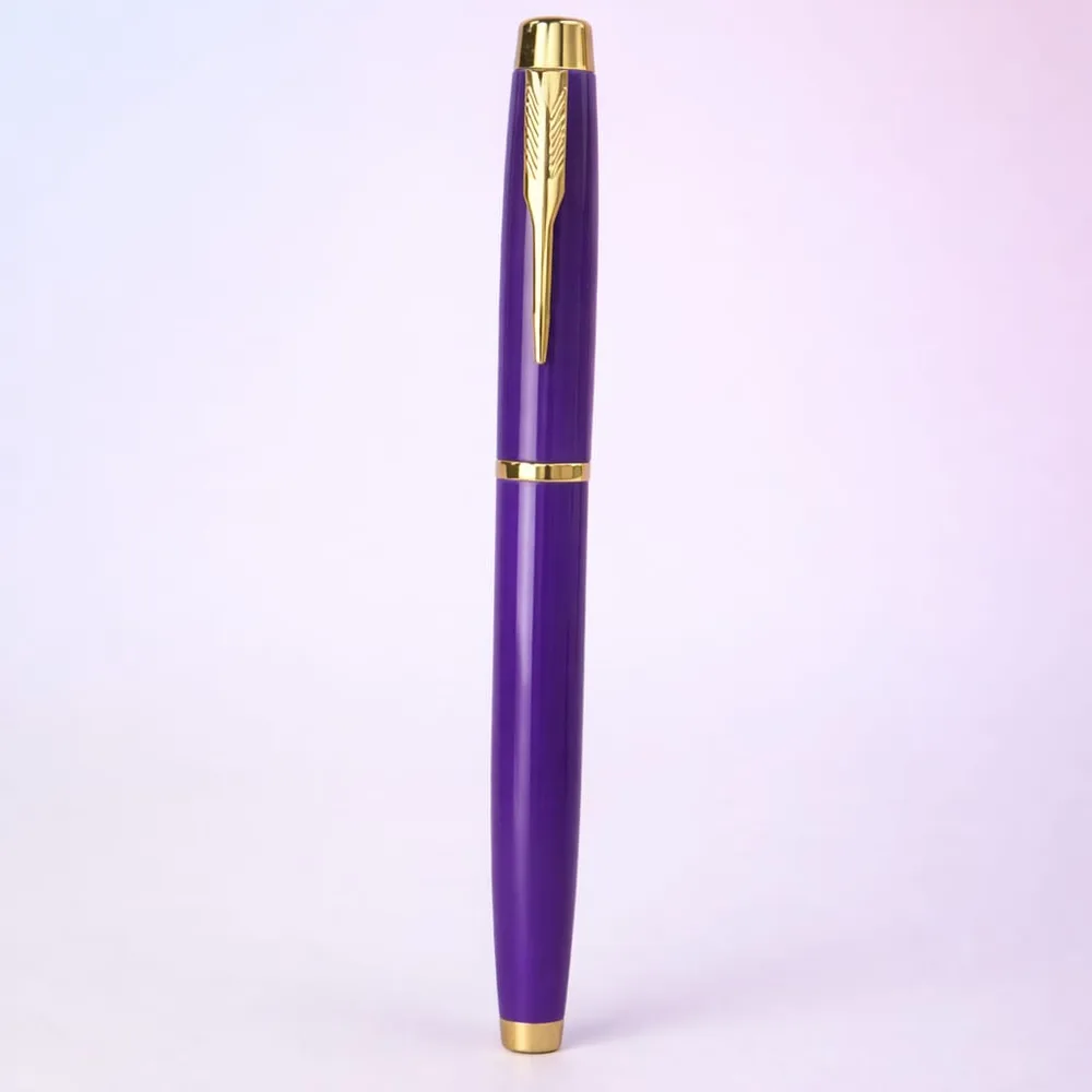 Premium Mor Metal Roller Kalem