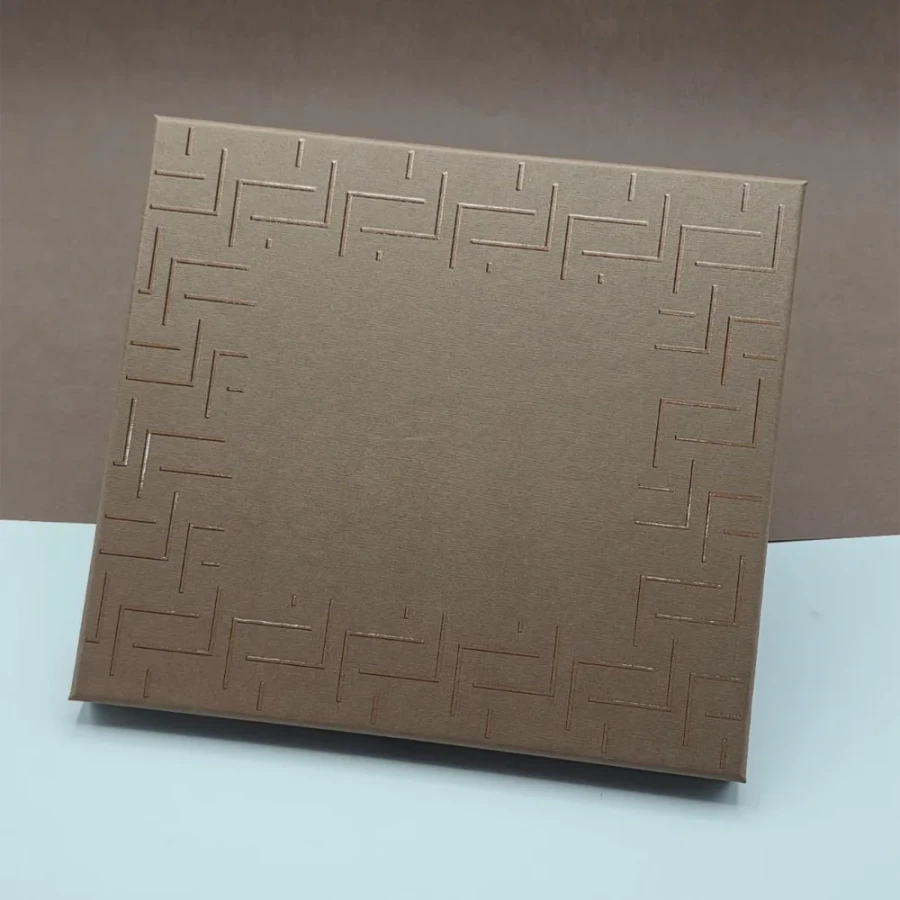 Kutulu - Lüks Deri Desenli Defter ve Metal Kalem - Hediye Seti