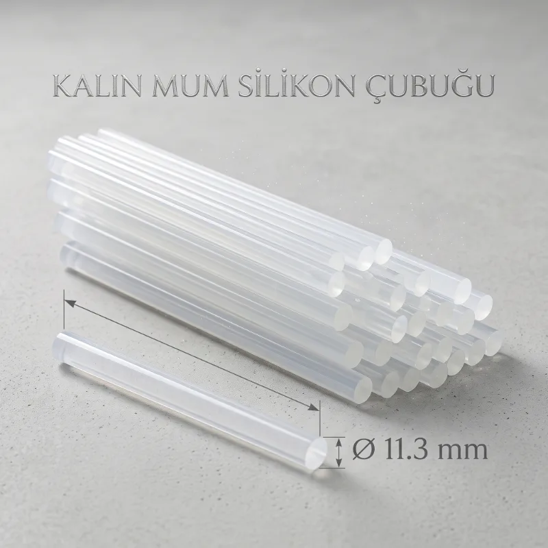 Kalın Mum Silikon Çubuğu - 11.3 mm - 1 Kilogram