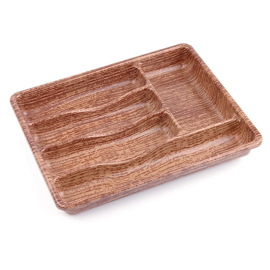 Çekmece İçi Kaşıklık - 5 Bölmeli - Ahşap Renkli