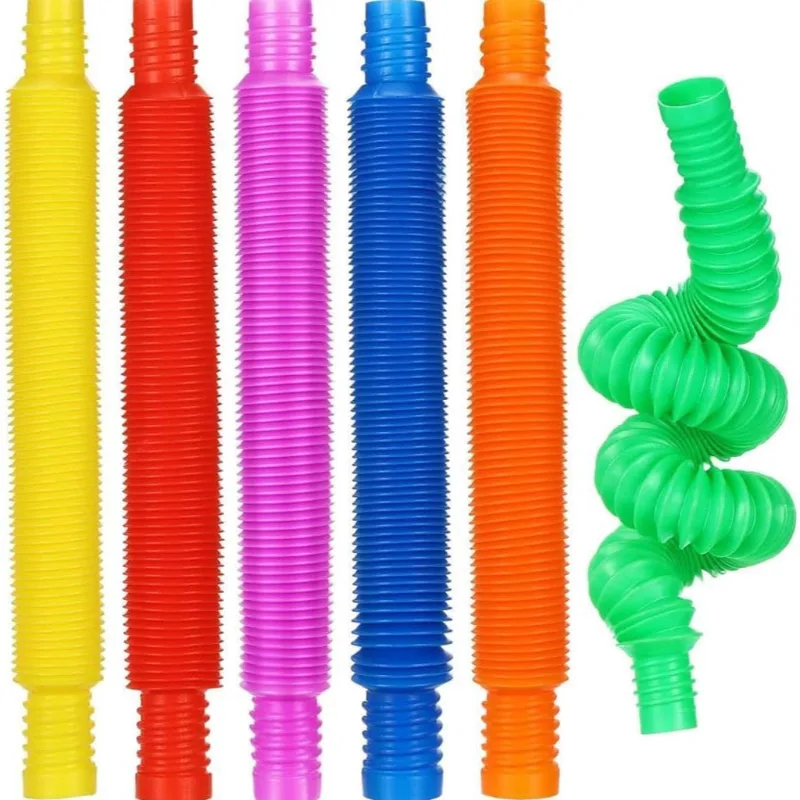 Boru Oyuncak - 6'lı Set - Rengarenk - Plastik