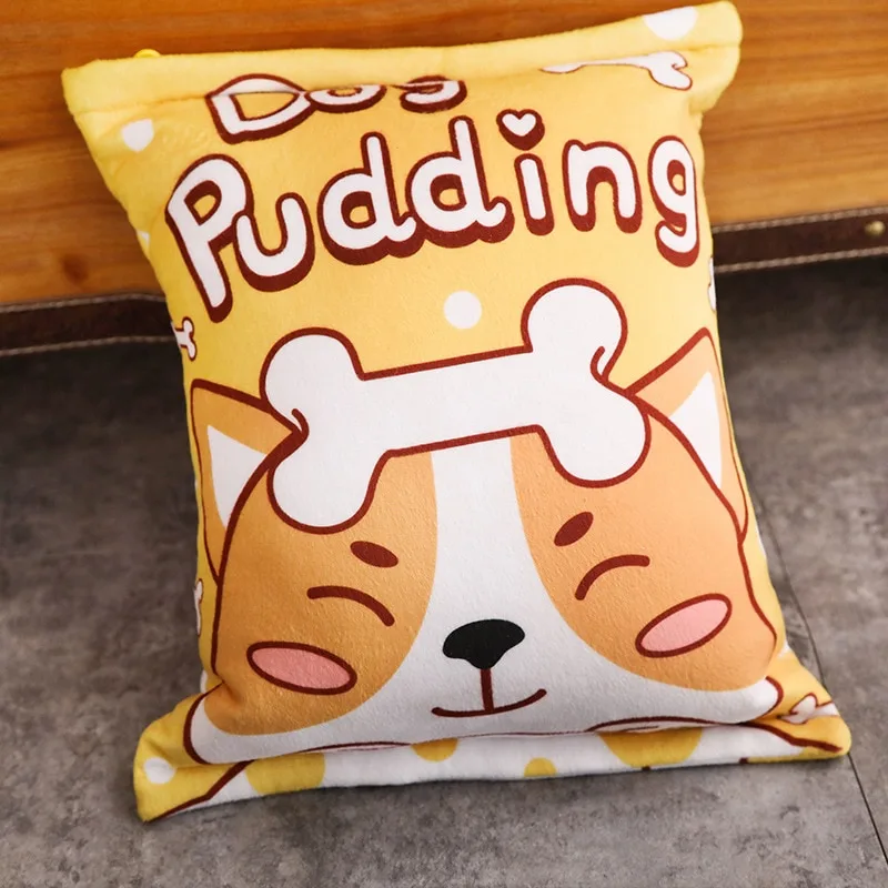 Pudding Peluş Yastık - 8 Mini Peluş - Oyuncaklı Yastık