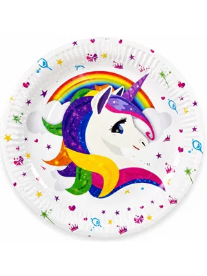 Nedi 22 Cm Karton Tabak 8 Li Unicorn 58963
