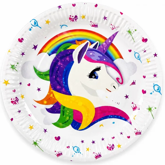 Nedi 22 Cm Karton Tabak 8 Li Unicorn 58963