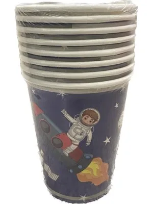 Nedi Karton Bardak 8"li Uzay ve Astronot 52393