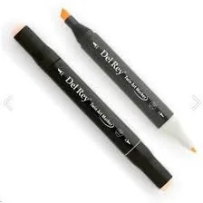 Del Rey Twin Çift Uçlu Marker Kalem Br109 Pearl White