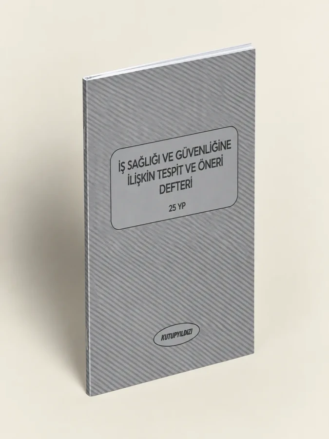 Altınyıldız Ot.iş Sağlığı ve Güvenliğine İlişkin Tespit ve Öneri Defteri 25yp Karton Kapak