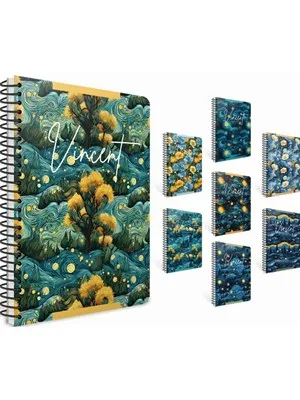 Gıpta Fancy 17x24 Cm Sert Kapak Spiralli Defter Kareli 80 Yp 7628