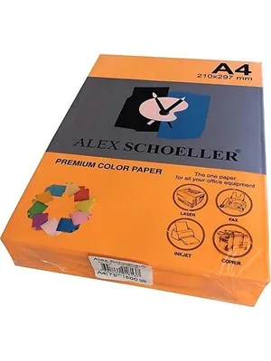Alex Schoeller A4 80 Gr Renkli Fotokopi Kağıdı 10 Renk 50"li Alx-621
