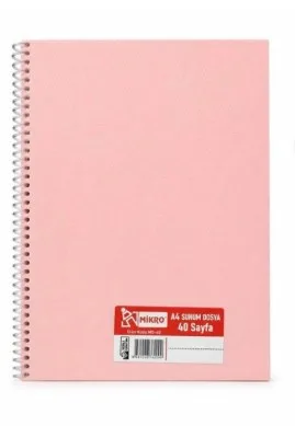 Mikro A4 Sunum Dosyası Spiralli 40'lı Md-40