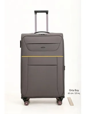 Fossil 012 Kumaş Orta Boy Valiz Vizon 012-02