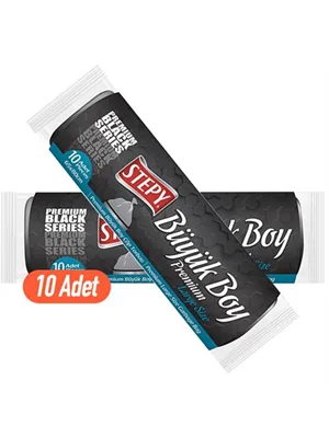 Stepy 65x80 Büyük Boy Çöp Poşeti 10"lu 2020103