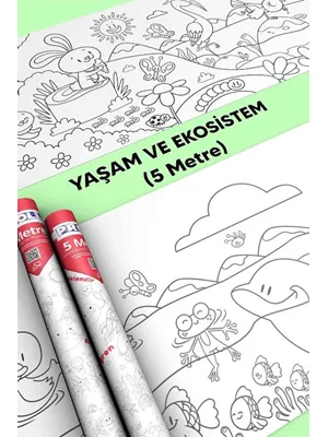 Proll 500cm X 60cm Eko Sistem Dev Boyama Kağıdı