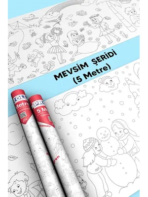 Proll 500cm X 60cm Mevsim Şeridi Dev Boyama Kağıdı