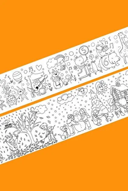 Proll 200cm X 30cm Meslekler Dev Boyama Kağıdı