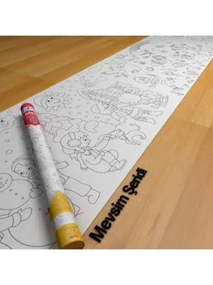 Proll 200cm X 30cm Mevsim Şeridi Dev Boyama Kağıdı