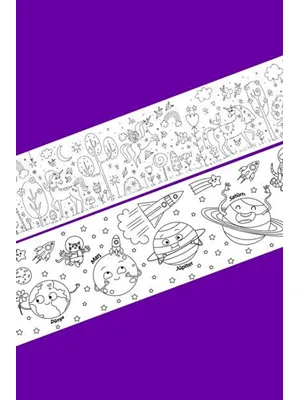 Proll 200cm X 30cm Sayılar Dev Boyama Kağıdı