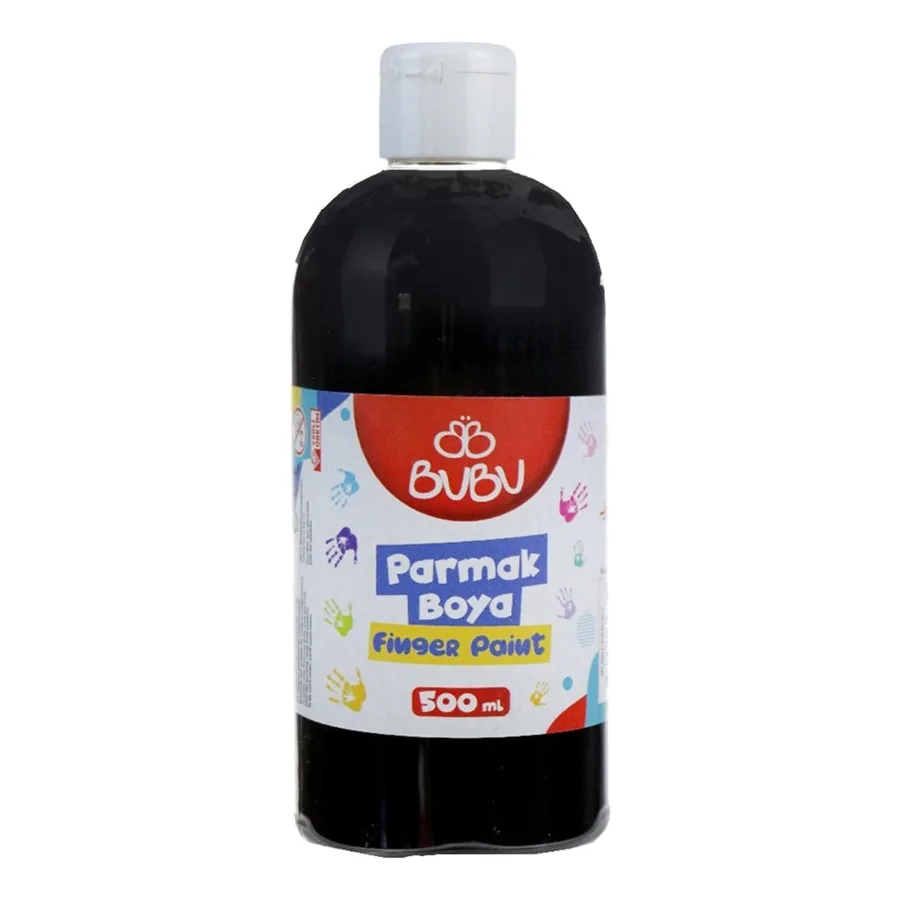 Bubu 500 Ml Parmak Boyası Siyah Par007