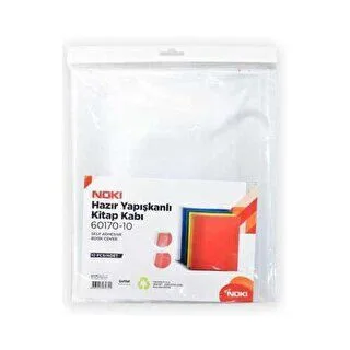 Noki Hazır Defter Kaplığı Şeffaf Yapışkanlı 10"lu 60160-10