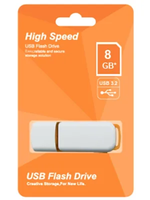 Elba 8 Gb Plastik Beyaz-turuncu Usb 3.2 Flash Bellek