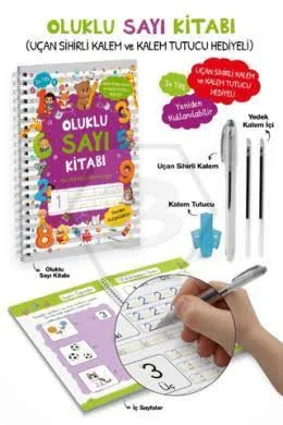 Oluklu Sayı Kitabı (uçan Sihirli Kalem-kalem Tutucu Hediyeli) - Bigkids Yayınları