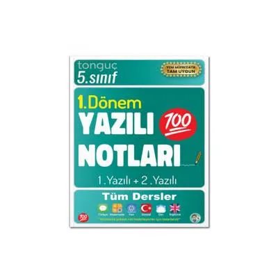 Tonguç Yay.- 5.sınıf Tüm Dersler Yazılı Notları 1. Dönem 1 ve 2. Yazılı