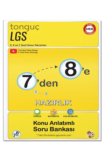 Tonguç Yay.- 7' Den 8' E Hazırlık Kitabı Konu Anlatımlı Soru Bankası