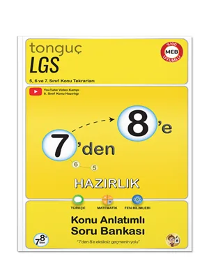 Tonguç Yay.- 7' Den 8' E Hazırlık Kitabı Konu Anlatımlı Soru Bankası