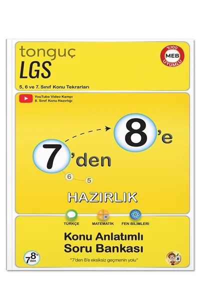 Tonguç Yay.- 7' Den 8' E Hazırlık Kitabı Konu Anlatımlı Soru Bankası