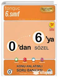 Tonguç Yay.- 0' Dan 6' Ya Sözel Konu Anlatımlı Soru Bankası