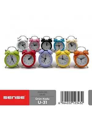 Sense U-31 Analog Çalar Saat