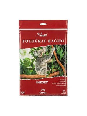Masis A4 200 Gr İnkjet Fotoğraf Kağıdı 20"li Kphı200-20