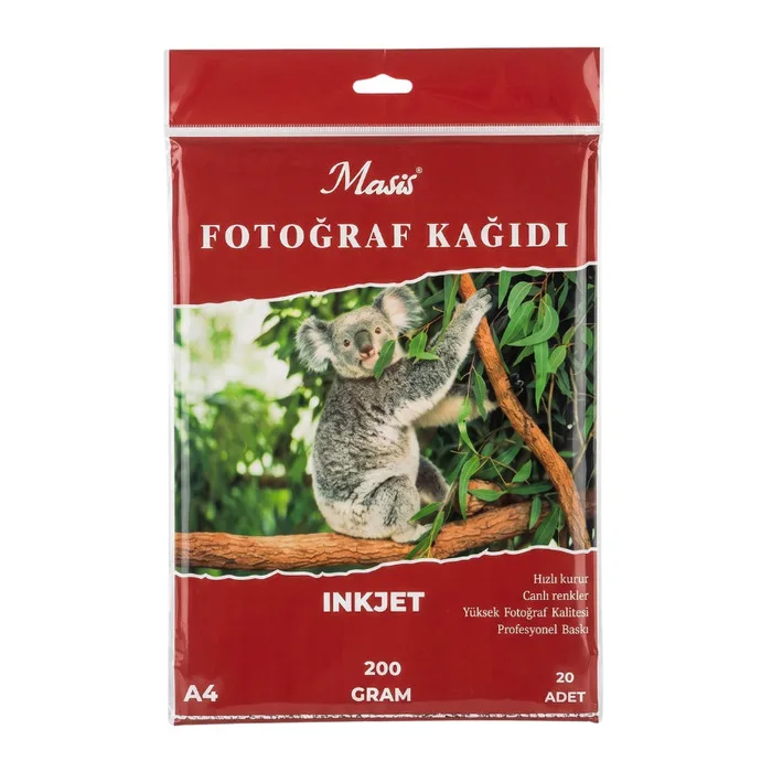Masis A4 200 Gr İnkjet Fotoğraf Kağıdı 20"li Kphı200-20