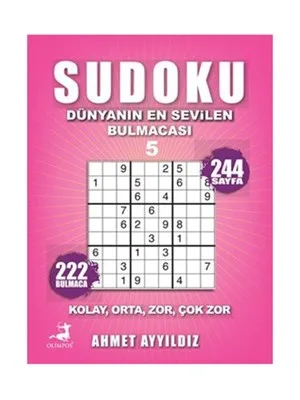 Sudoku Dünyanın En Sevilen Bulmacası 5 - Olimpos Yayınları