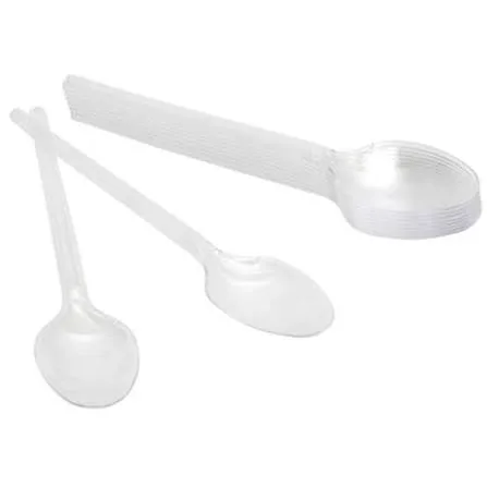 Unıversal Plastik Kaşık Şeffaf 10"lu