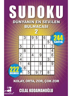 Sudoku Dünyanın En Sevilen Bulmacası 2 - Olimpos Yayınları