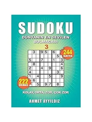 Sudoku Dünyanın En Sevilen Bulmacası 3 - Olimpos Yayınları