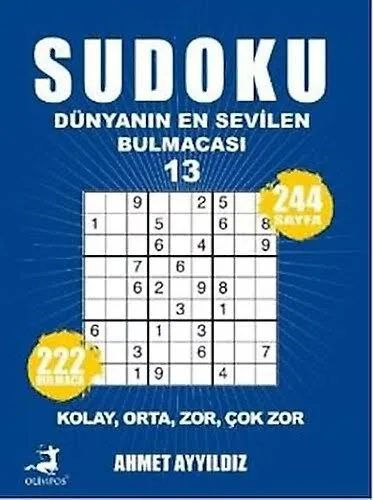 Sudoku Dünyanın En Sevilen Bulmacası 13 - Olimpos Yayınları